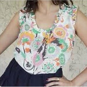 ✨ RARE ✨ Leifsdottir by Anthropologie silk+cotton blouse Size 6, Fits 4-6 EUC